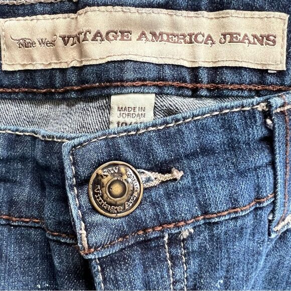 Vintage American Jeans By Nine West Bootcut Medium Wash Denim Size 10 - Picture 5 of 13